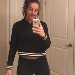 Fabletics X Demi Lovato cropped hoodie